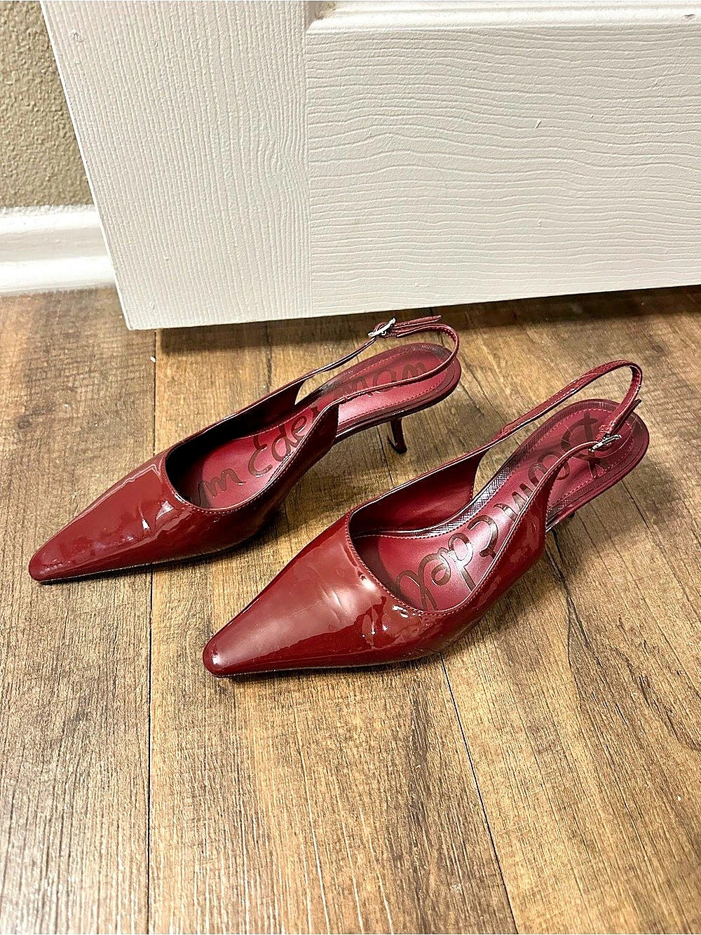 Sam Edelman Bianka Slingback Pump Red Patent Heels